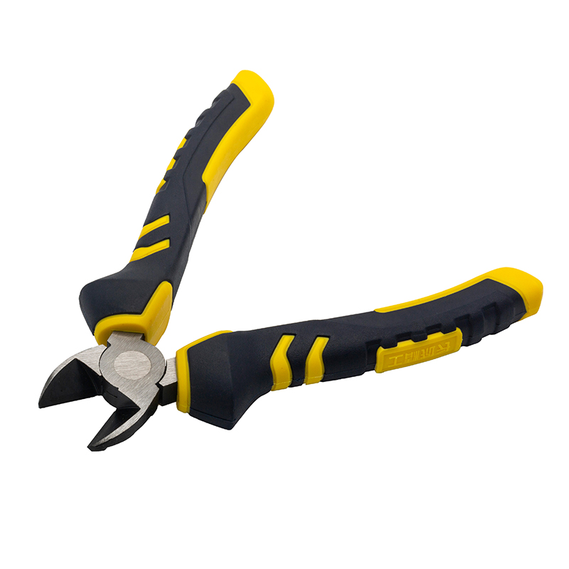 Great Wall Industrial-Grade German-Style Bi-Color Handle Diagonal Cutters Pliers，Labor-Saving